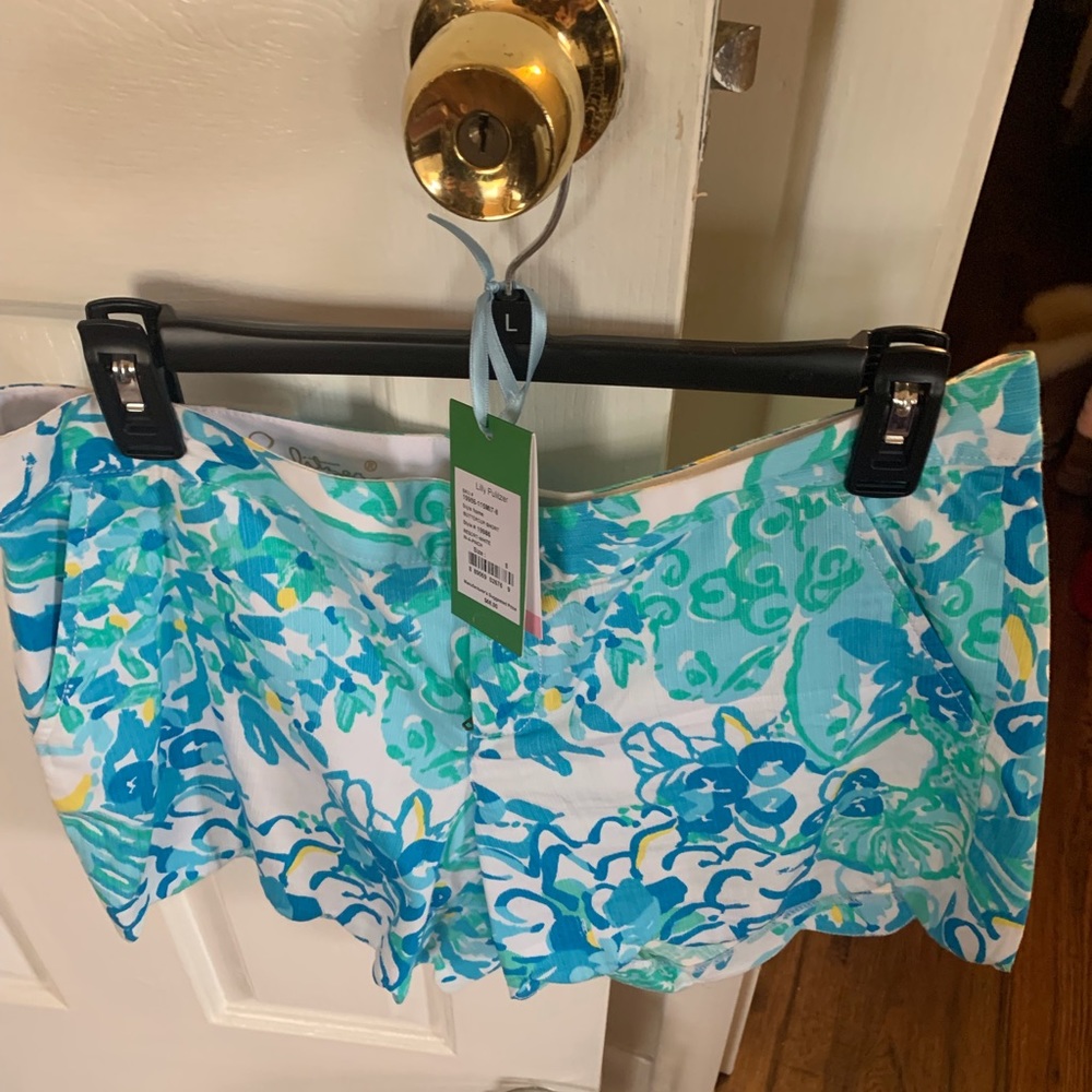 Lilly Pulitzer Sz 8 Resort In A Pinch Scalloped Shorts